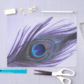 Paarse Peacock-doether Tissuepapier (Craft)
