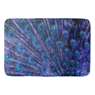 Paarse Peacock Feathers Badmat