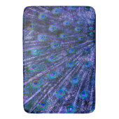 Paarse Peacock Feathers Badmat (Voorkant Verticaal)