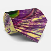 Paarse Peacock Feathers Gifts Stropdas (Opgerold)