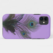 Paarse Peacock Feathers iPhone 5 Hoesje-Mate Case-Mate iPhone Case (Achterkant (horizontaal))