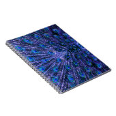 Paarse Peacock Feathers Notitieboek (Rechterzijde)