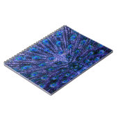 Paarse Peacock Feathers Notitieboek (Linkerzijde)
