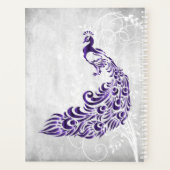 Paarse Peacock - Gepersonaliseerde planner (Achterkant)