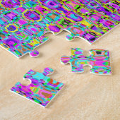 Paarse Peacock Legpuzzel (Zijkant)