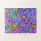 Paarse Peacock Legpuzzel (Horizontaal)