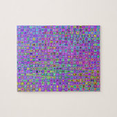 Paarse Peacock Legpuzzel (Horizontaal)