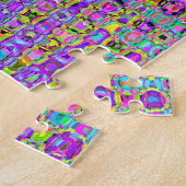 Paarse Peacock Legpuzzel (Zijkant)