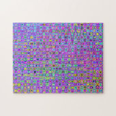 Paarse Peacock Legpuzzel (Horizontaal)