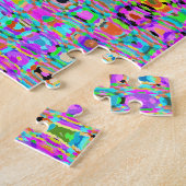 Paarse Peacock Legpuzzel (Zijkant)