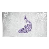 Paarse Peacock Persoonlijke Kussenslopen (Achterkant-Rechts)