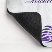 Paarse Peacock Persoonlijke Muismat (Hoek)