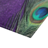 Paarse Peacock Snijplank (Hoek)