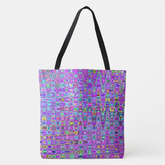 Paarse Peacock Tote Bag (Voorkant)
