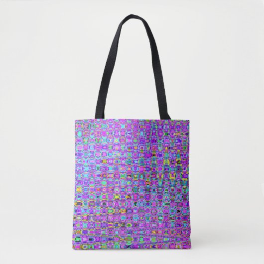 Paarse Peacock Tote Bag (Voorkant)