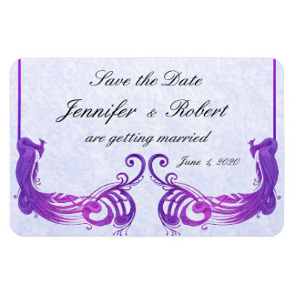 Paarse  Peacock Trouwmagneet Magneet