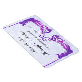 Paarse  Peacock Trouwmagneet Magneet (Rechterzijde)