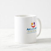 Paarse Peacock van Heather S. Koffiemok (Voorkant rechts)