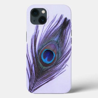Paarse Peacock Veer op Paars Case-Mate iPhone Case