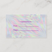 Paarse Pearl Beauty Salon Visitekaartje (Achterkant)