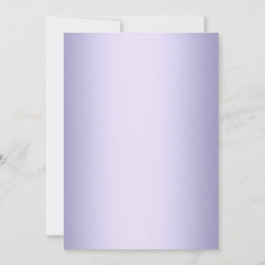 Paarse Pearl Bow Eerste Heilige Communie Kaart (Achterkant)