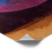 Paarse Pearl Classic Car Front-Poster Poster (Hoek)