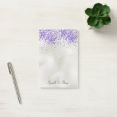 Paarse Pearl Silver Sparkle Post-it® Notes (Kantoor)