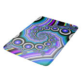 Paarse Pearls Fractal Spiral Badmat (Gekanteld)