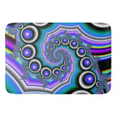 Paarse Pearls Fractal Spiral Badmat (Voorkant)