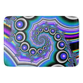 Paarse Pearls Fractal Spiral Badmat