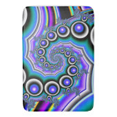 Paarse Pearls Fractal Spiral Badmat (Voorkant Verticaal)