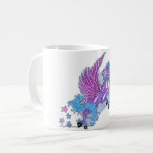 Paarse Pegasus Fantasy Mok (Voorkant links)