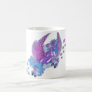 Paarse Pegasus Fantasy Mok
