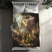 Paarse Pegasus Keltische Stenen Cirkel Mythisch Pa Fleece Deken