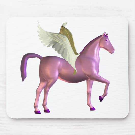 Paarse Pegasus Mousepad Muismat (Voorkant)