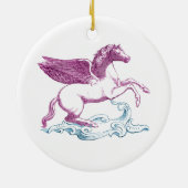 Paarse Pegasus Ornament (Achterkant)