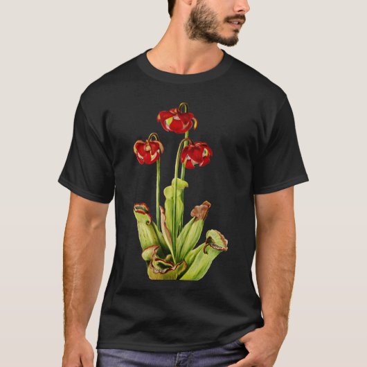 Paarse pekelplant - Sarracenia Purpurea- T-shirt (Voorkant)