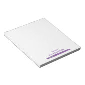 Paarse Pen Teacher Notitieblok (Schuin)