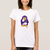 Paarse Penguin T-shirt (Voorkant)