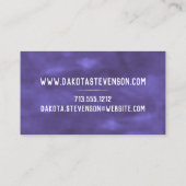 Paarse penseelstreek | Royal Violet Modern Splatte Visitekaartje (Achterkant)
