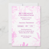 Paarse Pensioenfeestviering Kaart (Voorkant)