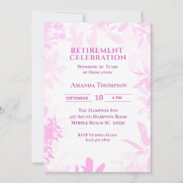 Paarse Pensioenfeestviering Kaart