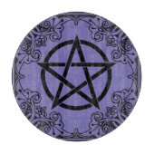 Paarse  Pentacle Altar Snijplank (Voorkant)