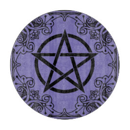 Paarse  Pentacle Altar Snijplank