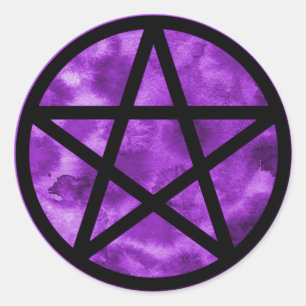 Paarse Pentacle Sticker