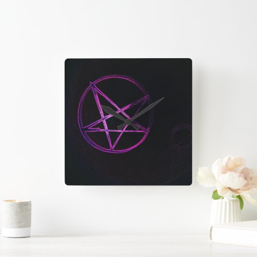paarse pentagram klok (Huis)
