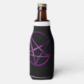 paarse pentagram-koelbox flesjeskoeler (Fles Voorkant)
