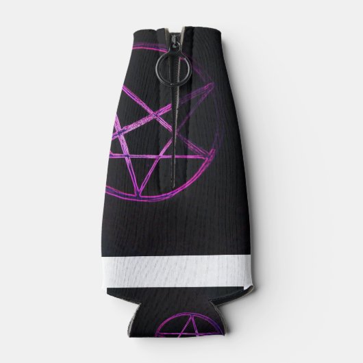 paarse pentagram-koelbox flesjeskoeler (Achterkant)