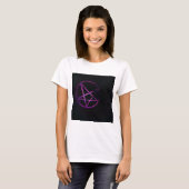 paarse pentagram t-shirt (Voorkant volledig)