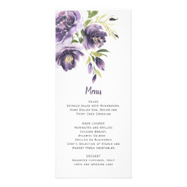 Paarse Peonies Greenery Wedding | Menu